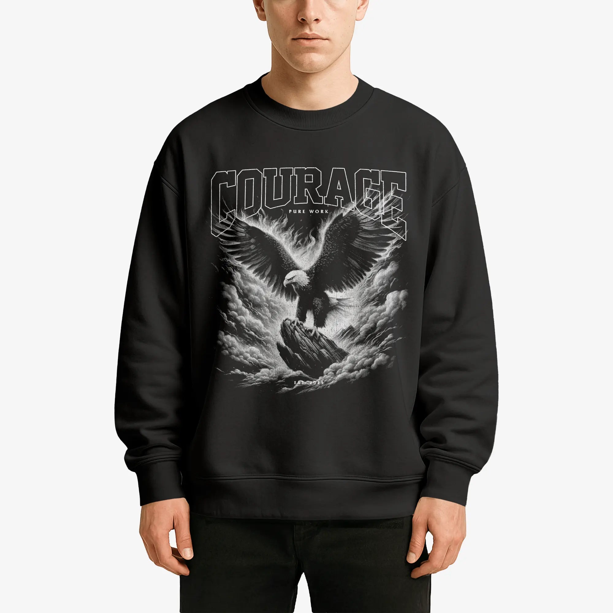 Pure Work Courage Sweater Black