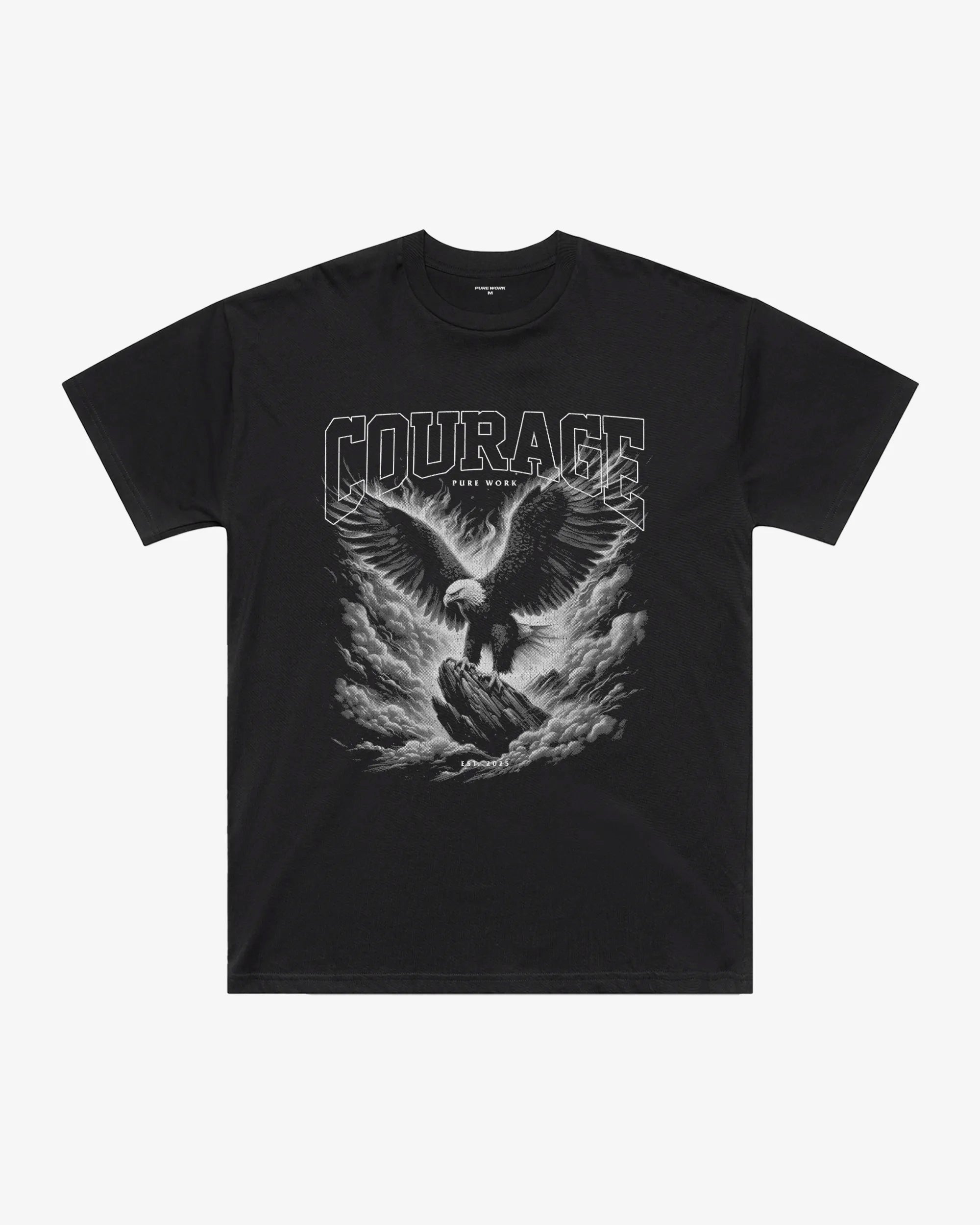 Courage Graphic Oversized T-Shirt
