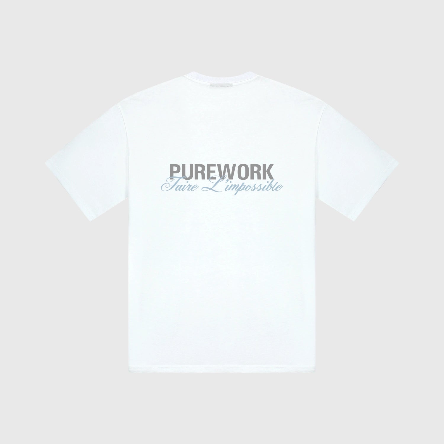  Analyzing image    purework-faire-limpossible-tshirt-wit-achterkant